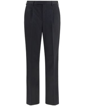 Pt Pantaloni Straight-Leg Casual Trousers - Blue