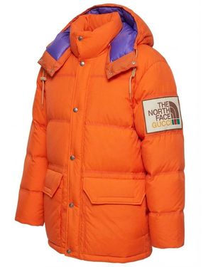 Gucci The North Face X Joint Series Down Jacket - Orange