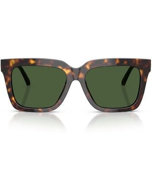 Versace Eyewear Square Frame Medusa Detail Sunglasses - Green