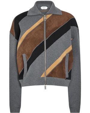 Versace Spliced Wool Jacket - Multicolor
