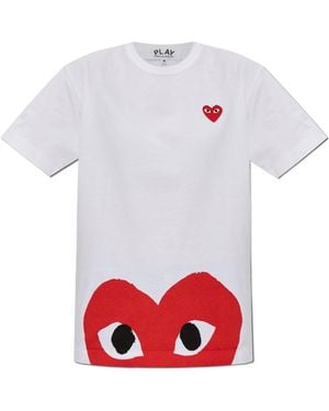 COMME DES GARÇONS PLAY Short Sleeve T-Shirt - White