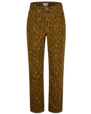 Ganni Fold Jeans - Green