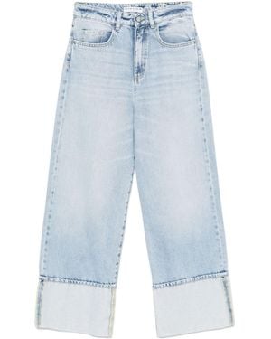 ICON DENIM Belt-Lined Jeans - Blue