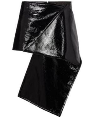 Courreges Asymmetric Miniskirt - Black