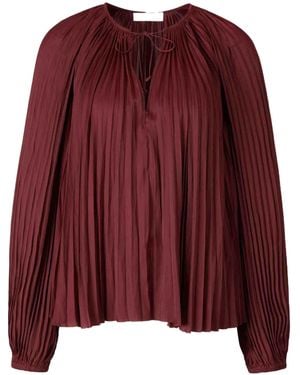 Ulla Johnson Electra Long-Sleeves Blouse - Red