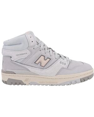 New Balance 650 High-Top Lace-Up Trainers - Grey