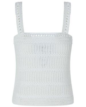 Vince Heart-Collar Vest - White