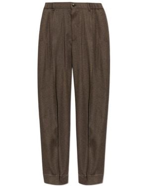 Brioni Casual Trousers With Belt Loops - Brown