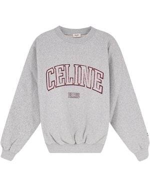 Celine Long-Sleeve Sweatshirt - White