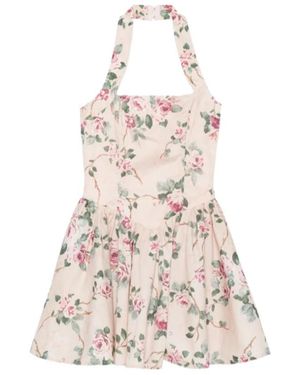 Aniye By Floral-Pattern Midi Dress - Natural