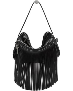 Acne Studios Tassel Shoulder Bag - Black