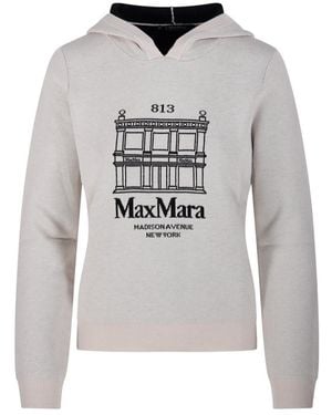 Max Mara Hooded Jumper - Grey