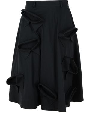 Moschino Collared Detailed Skirt - Black