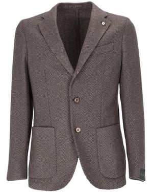 Lubiam Long-Sleeve Blazer - Gray