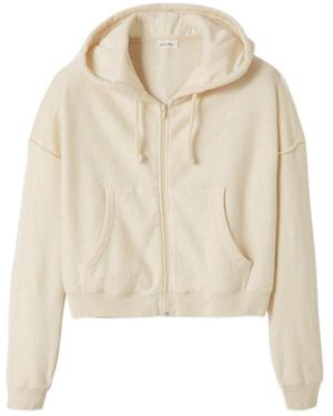 American Vintage Zipper Sweatshirt - Natural