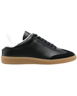 Isabel Marant Round Toe Lace-Up Trainers - Black