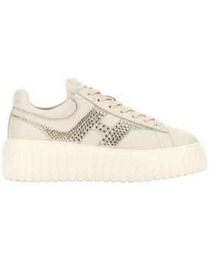 Hogan H-Stripes Trainers - Natural