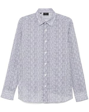 Brioni Printed Shirt - Purple