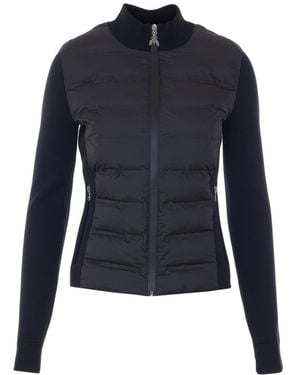 Patrizia Pepe Quilted Zip-Up Jacket - Blue