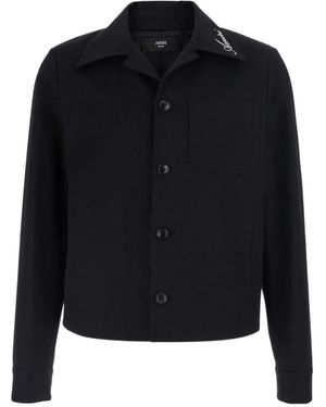 Amiri Logo Collar Buttoned Jacket - Black