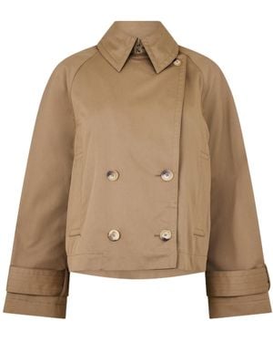 JOSEPH Double-Breasted Casual Jacket - Natural