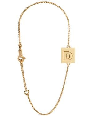 Celine Alphabet D Bracelet - Metallic