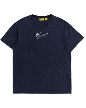 Off-White c/o Virgil Abloh Short-Sleeved T-Shirt - Blue