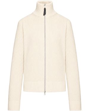 Maison Margiela Knit Zip-Up Cardigan - Natural