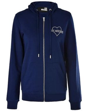 Moschino Zipper Casual Jacket - Blue