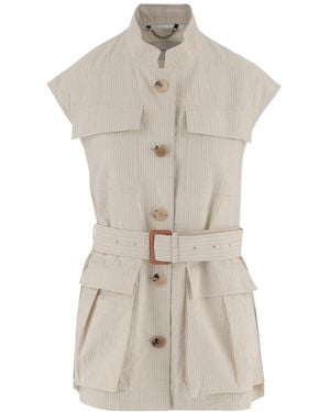 Dries Van Noten Belted Jacket - Natural