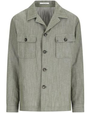 Tagliatore Button-Up Shirt Jacket - Green