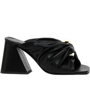 JW Anderson Chain Twist High-Heeled Sandals - Black