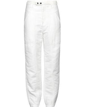 Isabel Marant Minimalist Solid Color Webbing Pants - White