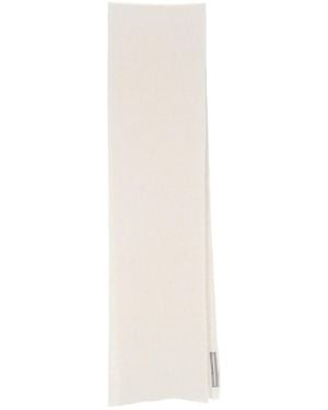 Rick Owens Ribbed Scarf - White
