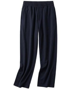 Gucci Cotton Jersey Leisure Trousers With Embroidery - Blue