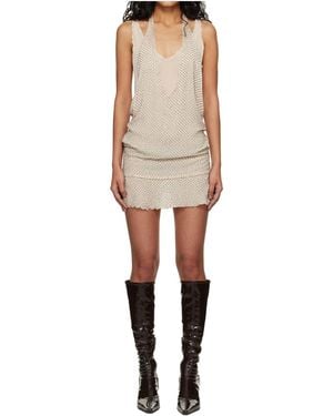 KNWLS Deleria Mini Dress - Natural