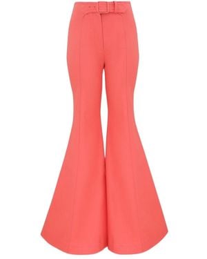 Zimmermann Alchemy Drill Super Flare Trousers - Pink