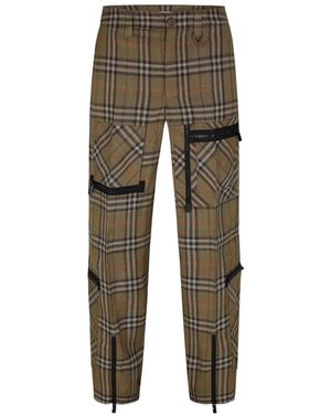 Burberry Logo Track Pants - Green