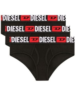 DIESEL Pack Of Three Oxy Briefs - Black
