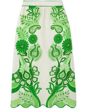 FARM Rio High Waist Skirt - Green