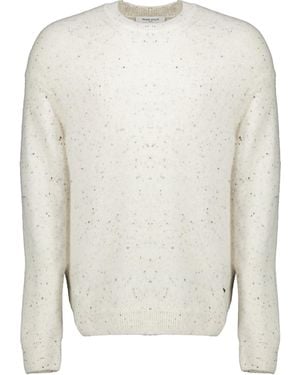 Maison Kitsuné Profile Fox-Motif Knit Top - White