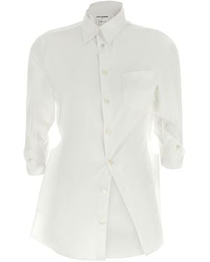 Junya Watanabe Asymmetric Poplin Shirt - White