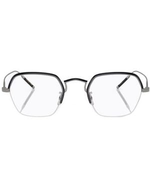 Oliver Peoples Tk-7 Geometric-Frame Glasses - Metallic
