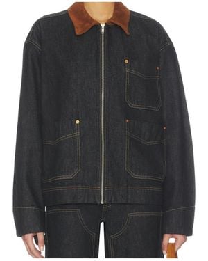 SLVRLAKE Denim Long Sleeve Jacket - Black