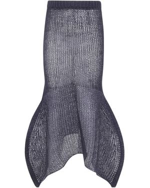 Issey Miyake Panini Pulled Skirt - Gray