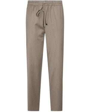 Antonelli Drawstring Tapered Pants - Gray