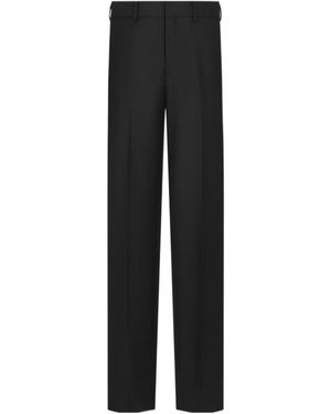 Dior Homme Pleat Detailed Straight Leg Pants - Black
