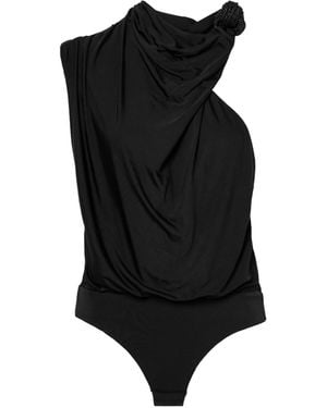 Johanna Ortiz Stretch Jersey Bodysuit - Black
