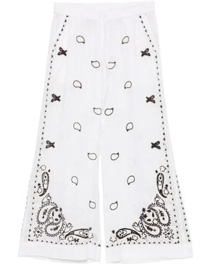 P.A.R.O.S.H. Embroidery Trousers - White