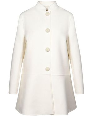 Valentino Long-Sleeved Coat - White